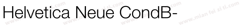 Helvetica Neue CondB字体转换